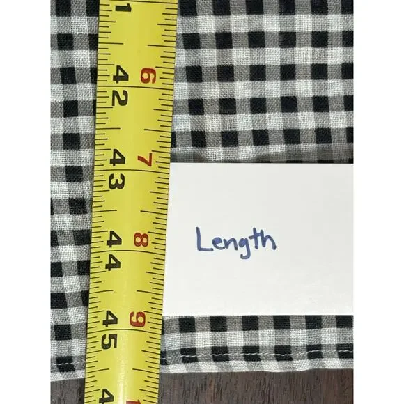 Sleeper NWT Gingham Linen Atlanta Midi Dress Medium - Picture 9 of 9